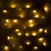 Эл. гирлянда,13м, 152ламп, 8 реж.,Теплый белый (возможность соединения) 725-0564