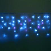 Эл. гирлянда,для улицы,Бахрома,"Мерцание", ш3м*в40/60см 100 ламп,IP54, Синий/Белый 725-559