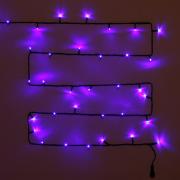 Эл. гирлянда,для улицы,20м, 240ламп, черный провод,8реж, IP54 Синий 183-543