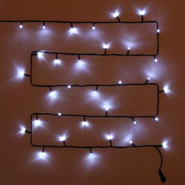 Эл. гирлянда,для улицы,20м, 240ламп, черный провод,8реж, IP54 Белый 183-540