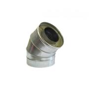 Дымоходы Сэндвич-отвод, нержав./оцинк., 45*, D 160/220мм