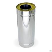 Дымоходы Сэндвич труба 0,50м, нержав/зерк., D 140/210мм