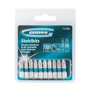 Бита магнитная РН2 х 25, сталь S2, уп.10 шт. Gross