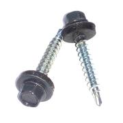 Саморез кровельный D 4.8 мм. 35 мм. Серый графит  (RAL 7024) (50шт/уп)