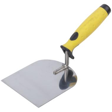 Мастерок нержавеющий, мягкая ручка, Профи, "лопатка" 180 мм ФИТ