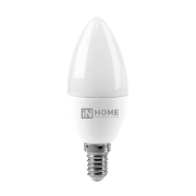 Лампа 8Вт Е14 4000К (свеча) IN HOME