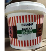 Краска для печей и каминов 0,5кг.TM WERDEN