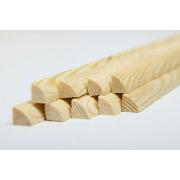 Уголок деревянный внутренний 15*15*2500 мм (полувалик)