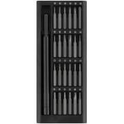 Отвертка с битами для точных работ, 24 бит сталь s2, алюминиевый кейс, Профи