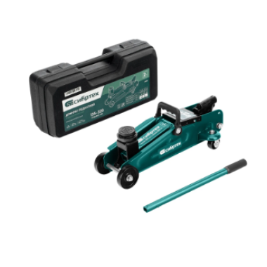 Домкрат гидравлический подкатной, 2 т, 135-320 мм, в пласт. кейсе Сибртех