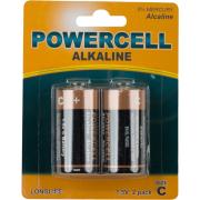 Батарейка LR14-2BPC щелочная Powercell 1.5 B, тип С