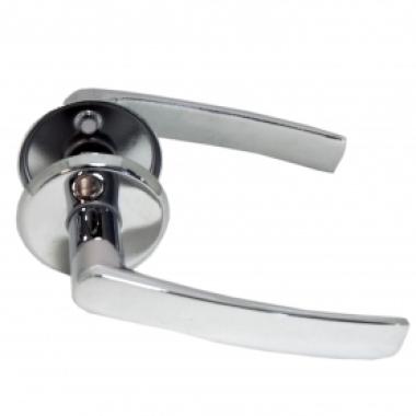 Ручка дверная Нора-М 116 AL Хром для финских дверей