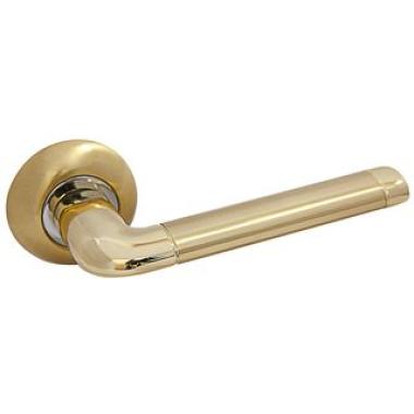 Ручка дверная Ферарра LS-AL SG/GP мат.Золото-полир.Золото