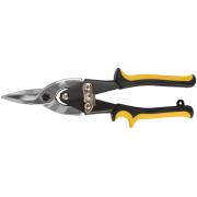 Ножницы по металлу 250 мм, прямые, усиленные, прорезиненные ручки, "Aviation" ФИТ