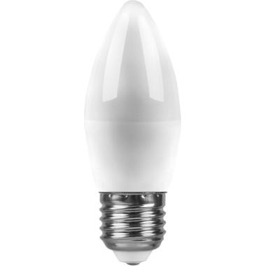 Лампа 7Вт Е27 2700К (свеча) Feron