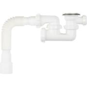 Сифон для душевого поддона 1 1/2*40 рег.с гофрой V245, Aquant