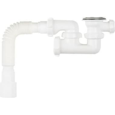 Сифон для душевого поддона 1 1/2*40 рег.с гофрой V245, Aquant