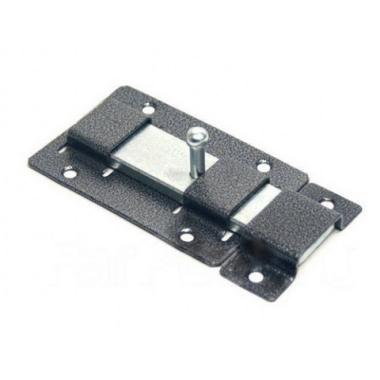 Задвижка дверная ЗД-02 (шпингалет, ПЛОСКИЙ ригель-цинк) Серебро