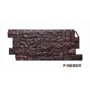 Фасадная панель FineBer Камень дикий, коричневый 1123/465мм 0,44м2 (10шт/уп)