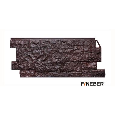 Фасадная панель FineBer Камень дикий, коричневый 1123/465мм 0,44м2 (10шт/уп)
