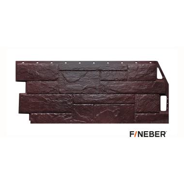 Фасадная панель FineBer Камень природный, коричневый 1087/446мм 0,41м2 (10шт/уп)
