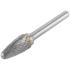 Шарошка карбидная, штифт 6 мм, тип "F", параболическая 12х25х70 мм ФИТ