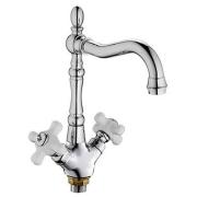 Смеситель д/кухни с 2-мя рукоятками с высоким изливом, креп. гайка G323310 Blanes Gota Rocio