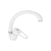 Смеситель для кухни шар. с высоким изливом, креп.гайка цвет белый G282451 d40 Granada Gota Rocio