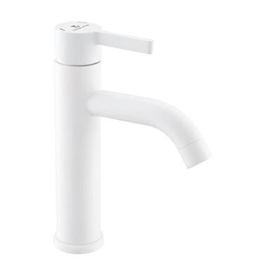 Смеситель для умывальника шар. G016085 Black&White белый Gota Rocio (DW1101-Z13) нерж.