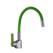 Смеситель для кухни шар. с силикон. изливом, зеленый G302534 d35 Santa-Barb. Gota Rocio ВЫВОД