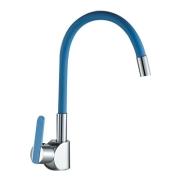 Смеситель для кухни шаровый, силиконовый излив, синий G302536 Santa-Barbara Gota Rocio