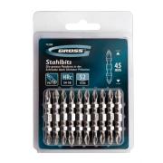 Бита двухсторонняя, PH2-PH2 х 45 мм, сталь S2, 10 шт. Gross (ЦЕНА ЗА 1шт)