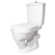 Унитаз-компакт РАДУГА тарельчатый белый с сиденьем,с арматурой,монокороб Стандарт (г.Ст.Оскол)