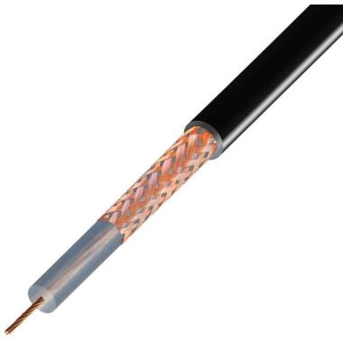 Кабель RG-58А/U 50 Ом черный Rexant (продажа кратно 1м)