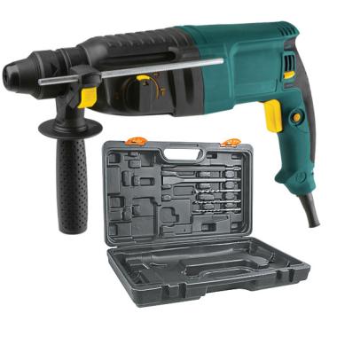 Перфоратор монтажный 800 Вт; 0-900 об/мин; 0-4000 уд/мин; 3,0 Дж; 3 реж.; sds-plus; реверс; 2,8 кг; кейс