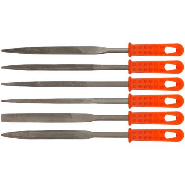 Надфили пластмассовая ручка 5х160/70 мм, 6 шт. ФИТ