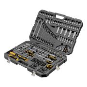 Набор инструментов, 1/2", 1/4", CrV, S2, пластиковый кейс, 194 предмета Denzel