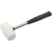 Киянка резиновая белая, металлическая ручка 40 мм ( 230 гр ) КУРС