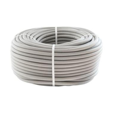 Труба гофрированная ПВХ 25мм серый (Бухта 10м)