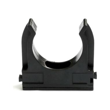 Крепёж-клипса для трубы D25мм черный (100 шт)