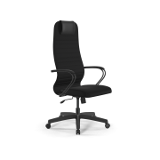 Кресло офисное МЕТТА SU-B-10 пластик, ткань-сетка, сиденье и спинка мягкие, черное, 532439