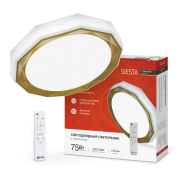 Светильник управ.накладной Comfort SIESTA 75Вт 3000К-6500K 6000Лм 500*100мм с пультом InHome