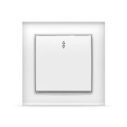 Выключатель"Брилиант"1СП белый проходной "UNIVersal"