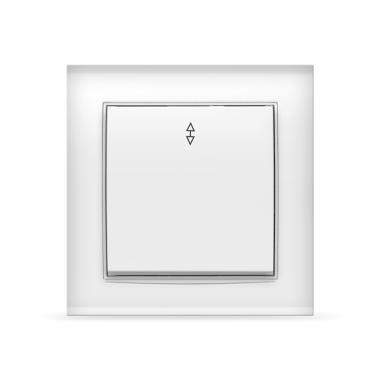 Выключатель"Брилиант"1СП белый проходной "UNIVersal"