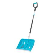 Лопата-скрепер для уборки снега, полипропилен, 550х340х1450 мм, алюминиевый черенок, ПВХ, LUXE Palisad