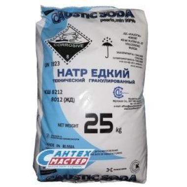 Сода каустическая (Натр едкий) 25кг.