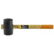 Киянка резиновая, 450 г, черная резина, деревянная рукоятка Sparta