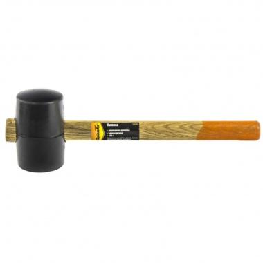 Киянка резиновая, 450 г, черная резина, деревянная рукоятка Sparta