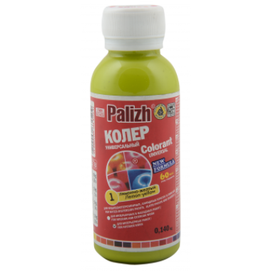 Колер паста универ. "ПалИж" 0,1л № 1 лимонно-желтый