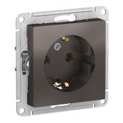 Розетка "Atlasdesign" 1СП с/з Мокко под рамку Schneider Electric